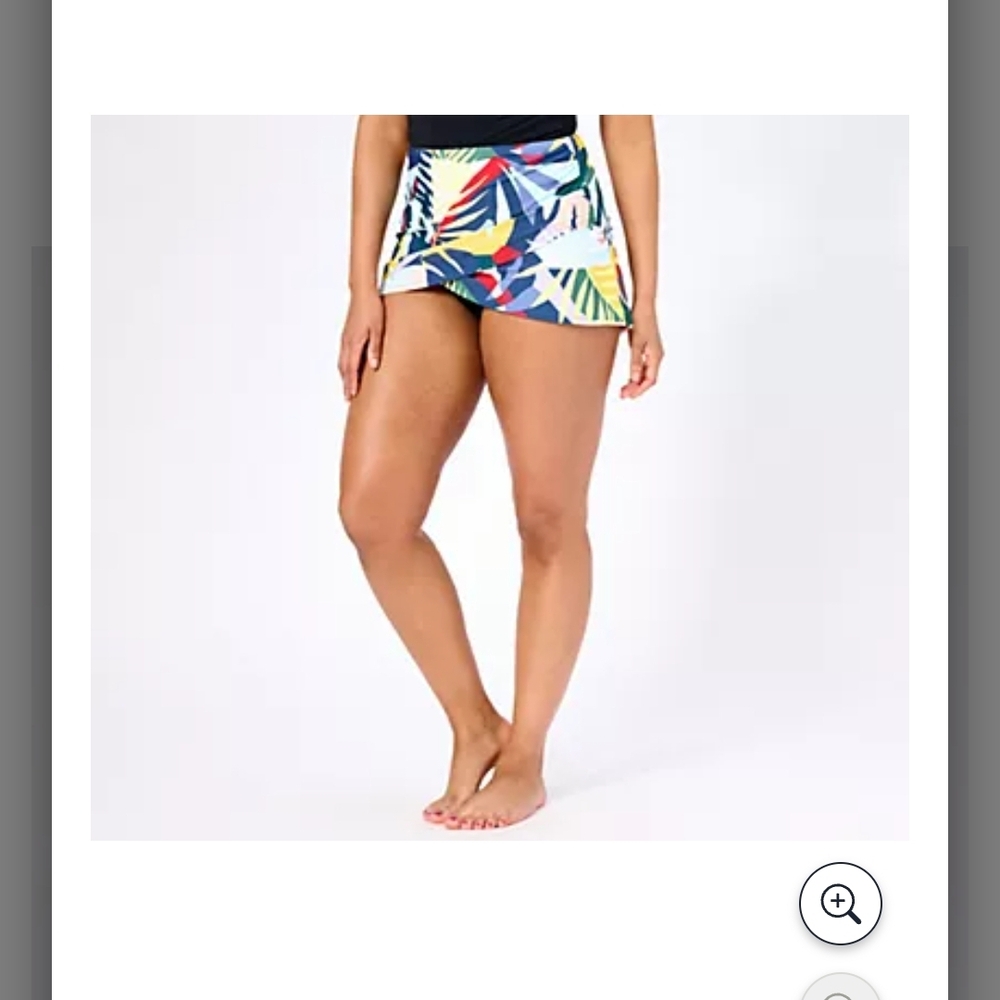 Jantzen Wrap Front Printed Swim Over-Skirt